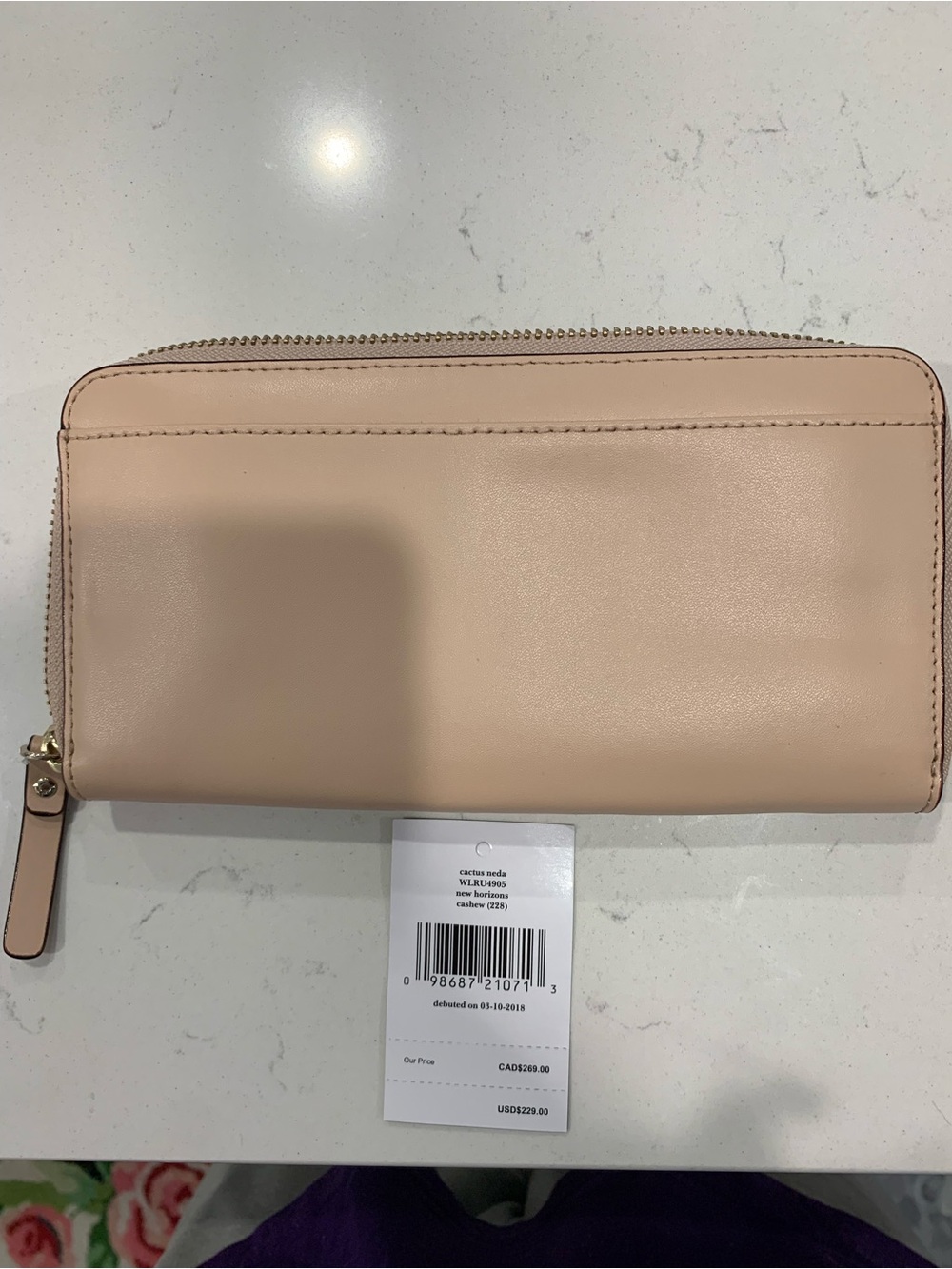 kate spade Mint Green Cactus Tote with Matching Cactus Wallet & Accessories - Picture 7 of 15